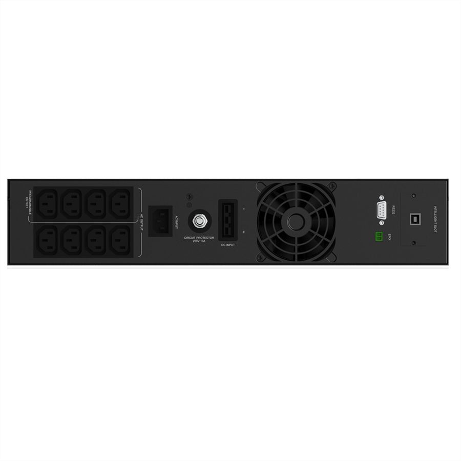 AEC IST3J 1kVA - Online Rack USV – 2x 6 x9Ah externe Batterien - 42 Min. Autonomie bei 100% Last