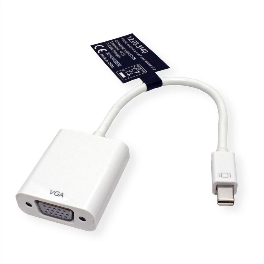 ROLINE Adaptateur Mini DisplayPort-VGA, v1.2, MiniDP M - VGA F