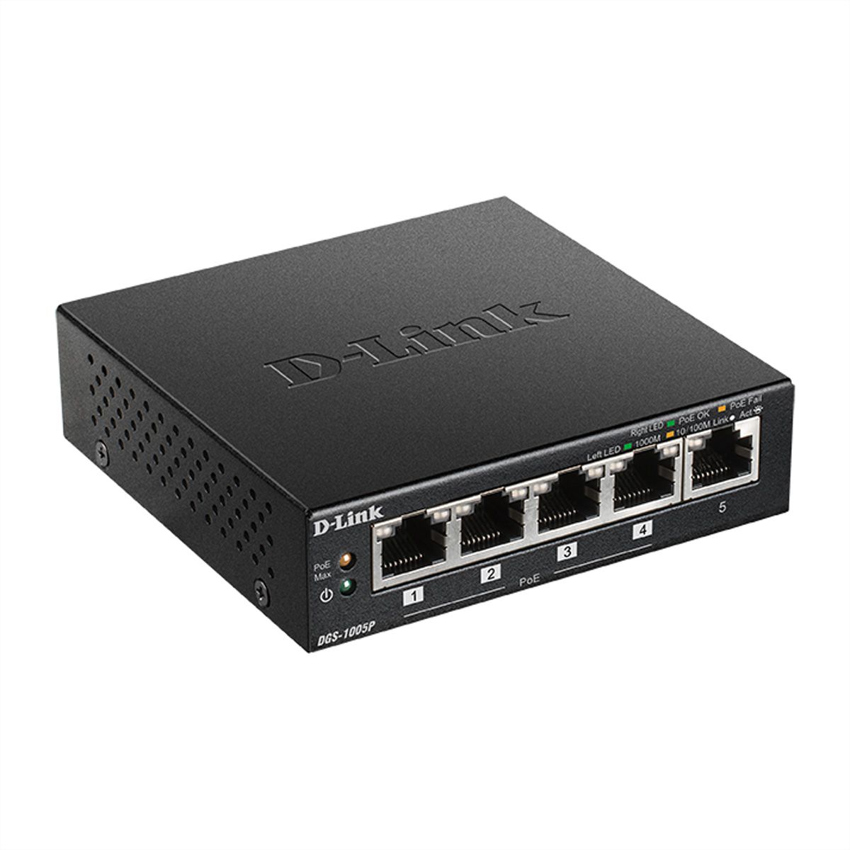 D-Link DGS-1005P/E Switch de bureau Gigabit PoE+ 5 ports 60W