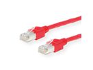 Cordon KERPEN Cat.5e (Classe D) D1-20 SF/U, croisé, rouge, 2 m
