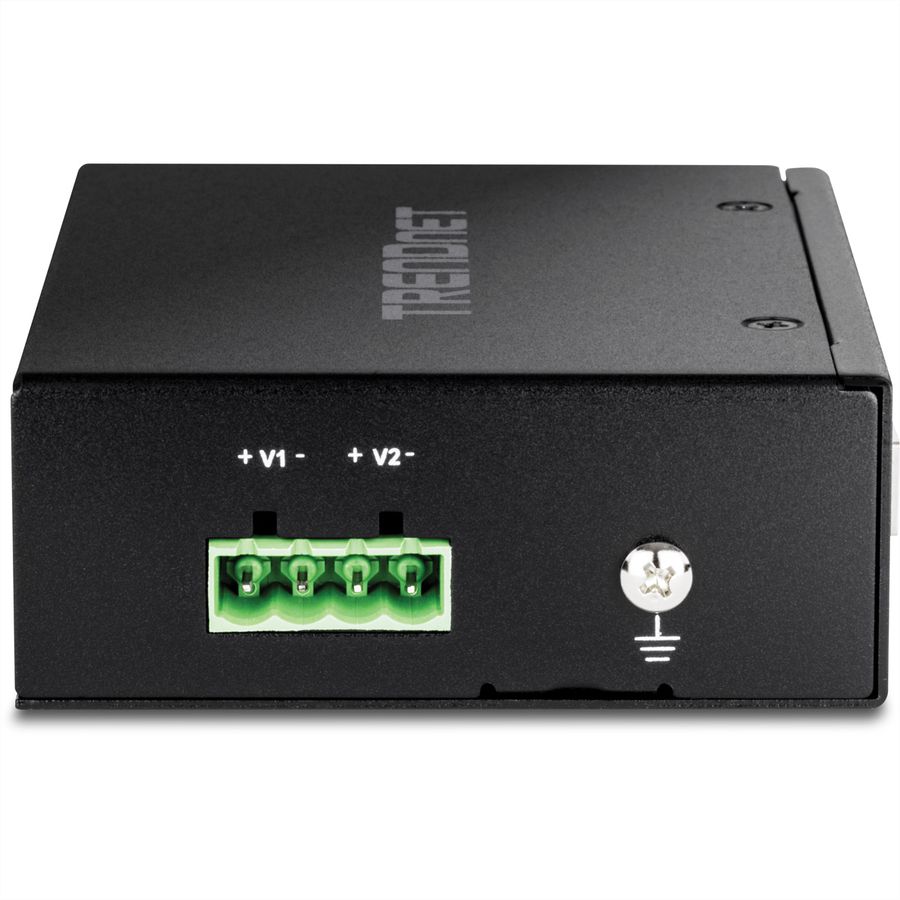 TRENDnet TI-BF22SFP Convertisseur de média industriel, SFP vers PoE++ Gigabit à 2 ports
