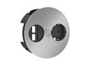 BACHMANN TWIST 1x contact de protection, 2x Keystone, connecteur GST18, Chargeur USB 60W 2,0m GST18, chrome, 0,2 m