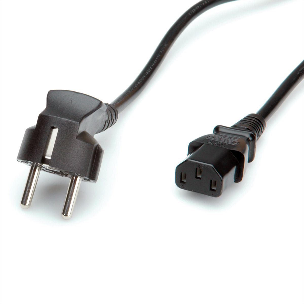ROLINE Câble d'alimentation IEC droit, noir, 1,8 m