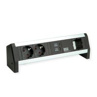 BACHMANN DESK 2x contact de protection USB A&C