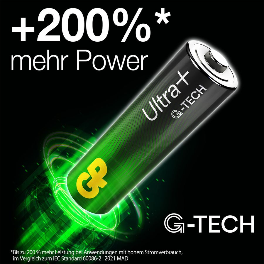 GP Batteries Ultra+ Alkaline AA 4x