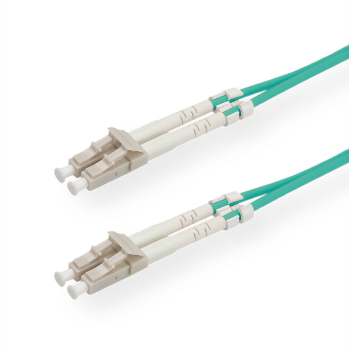 VALUE LWL-Kabel 50/125µm OM3, LC/LC, LSOH, türkis, 15 m