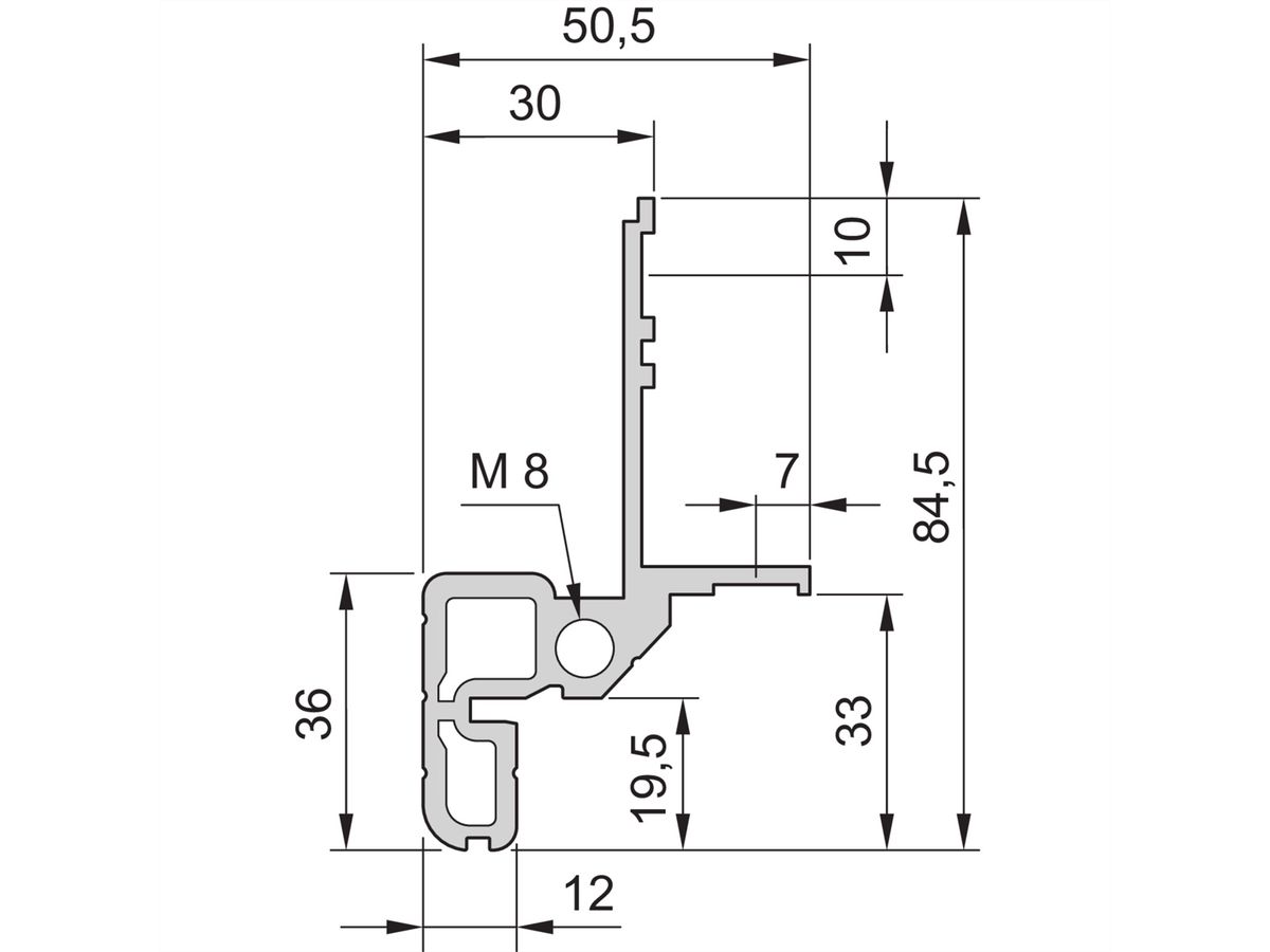 Cadre d'armoire Novastar SCHROFF, Slim-Line, 34 U 553W 1000D