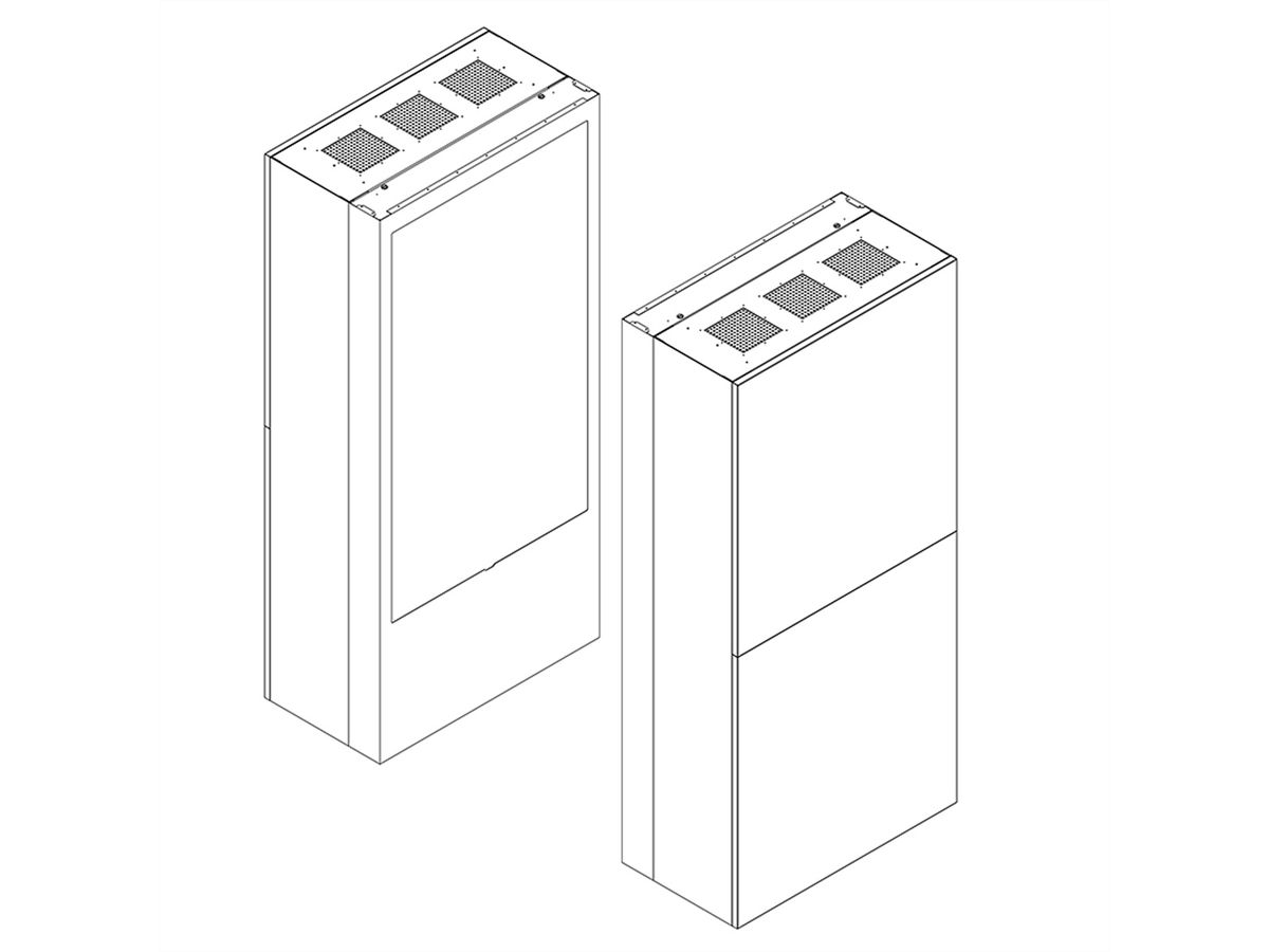 Hagor Outdoorstele ScreenOut Kiosk OH75, Outdoor, schwarz