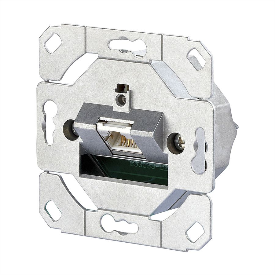 METZ CONNECT E-DAT C6A Prise, 1 port, encastré pour gammes d'interrupteurs design (UP0)