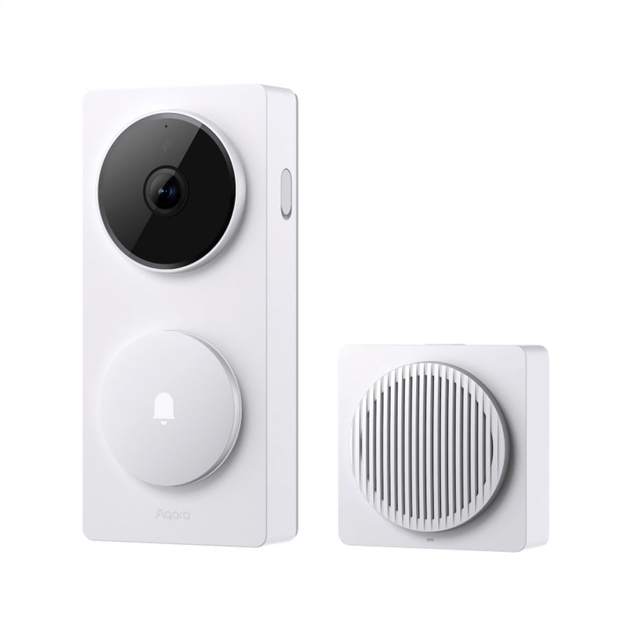 Aqara Smart Video Doorbell G410, 3 MP, 175°, IR-LED 10m, WiFi, weiss