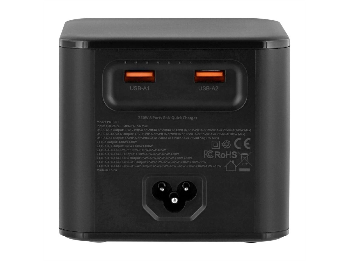 T'nB Ultra-powerful Ladestation, 380W, schwarz