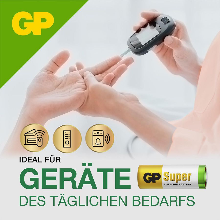 GP Super Batteries Alkaline N-Lady 8x, 1,5V