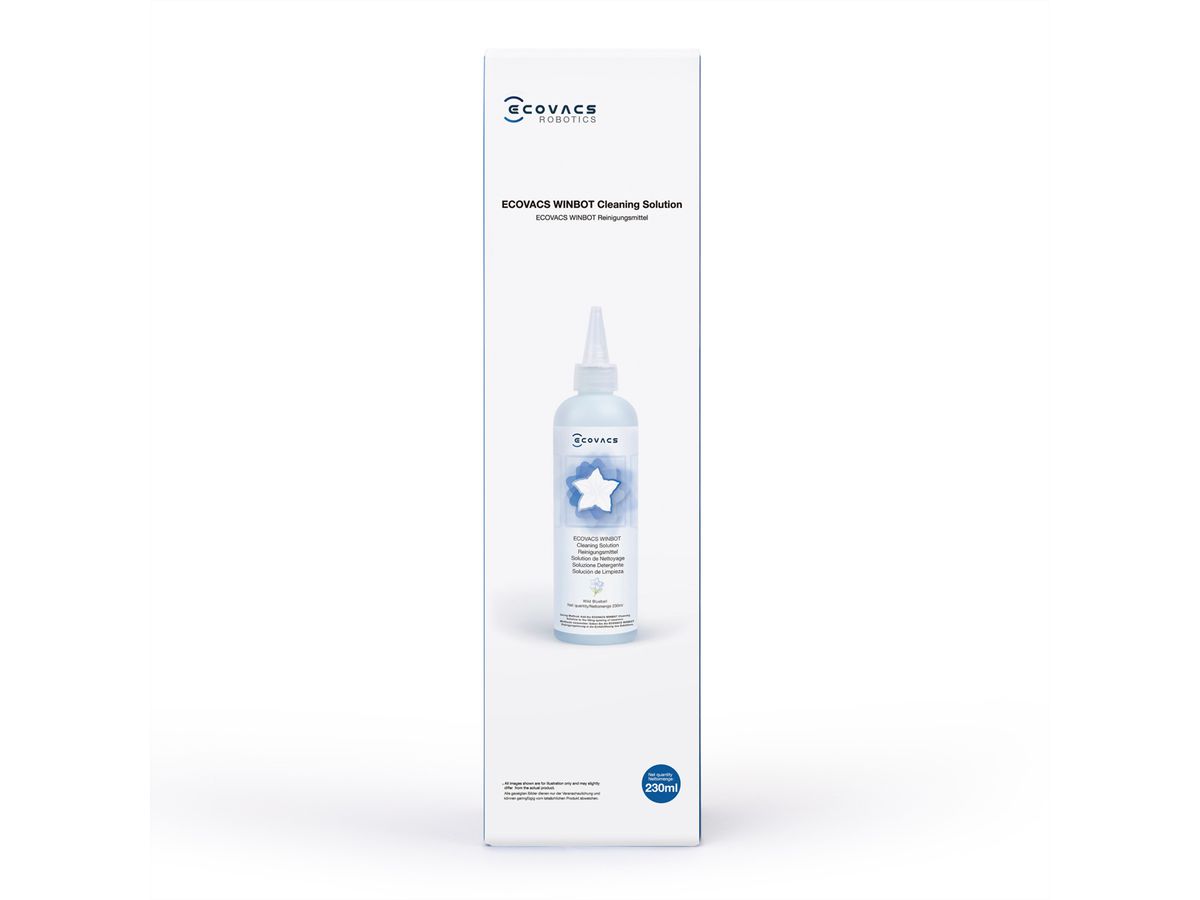 Ecovacs Reinigungslösung 230ml, zu Winbots-Serie