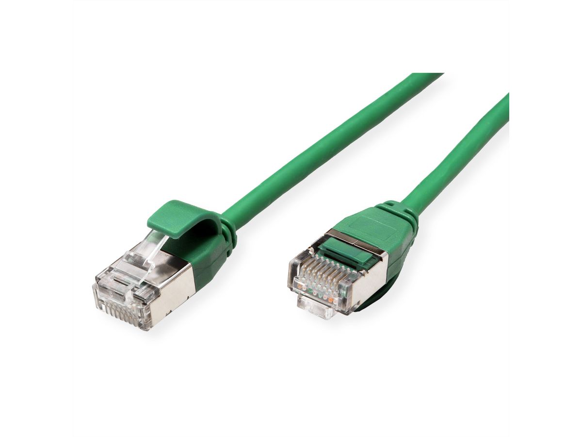 ROLINE U/FTP DataCenter Patchkabel Kat.6A (Class EA), LSOH, slim, grün, 5 m