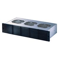 SCHROFF 19" Drucklüfter 2 HE für Kartentiefe 160 mm - DRUCKLUEFT.2HE 230V FR.GRILL