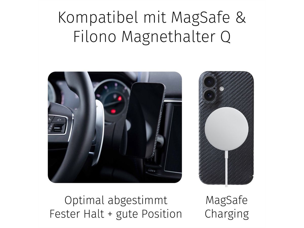Filono Carbon Case, iPhone 17, MagSafe