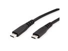 ROLINE USB4 Gen2x2 Kabel, C–C, ST/ST, 4K UHD-1, 20Gbit/s, 240W, schwarz, 3 m