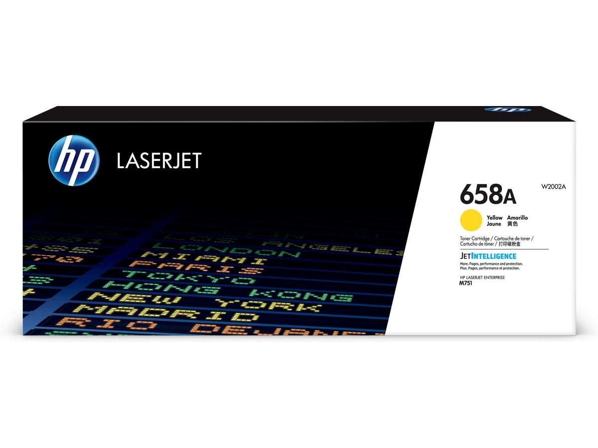 HP Toner jaune LaserJet 658A authentique