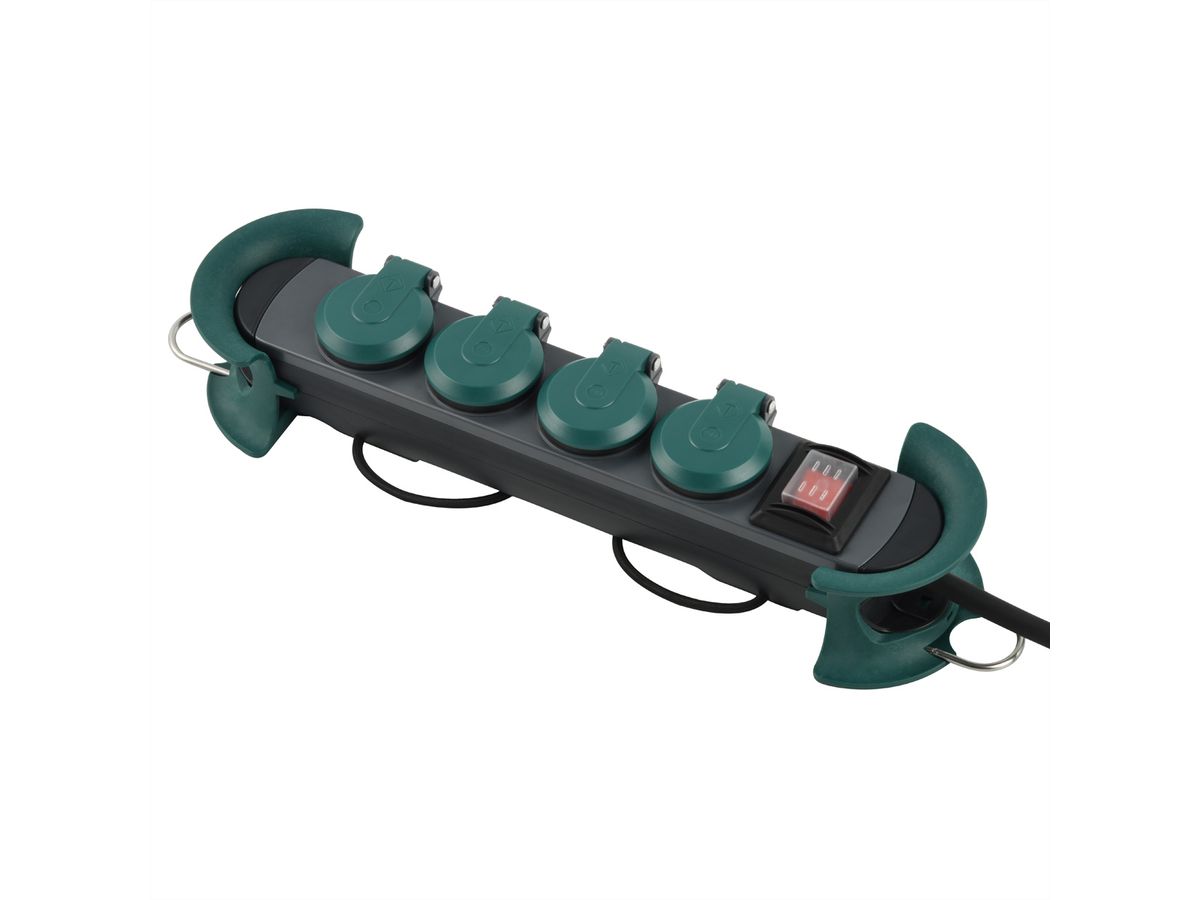 BACHMANN HOOK Outdoor 4x contact de protection, 16A/400V, 4 m