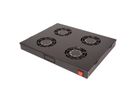 ROLINE 19" Unité de ventilation, 4 ventilateurs, ON/OFF, noir