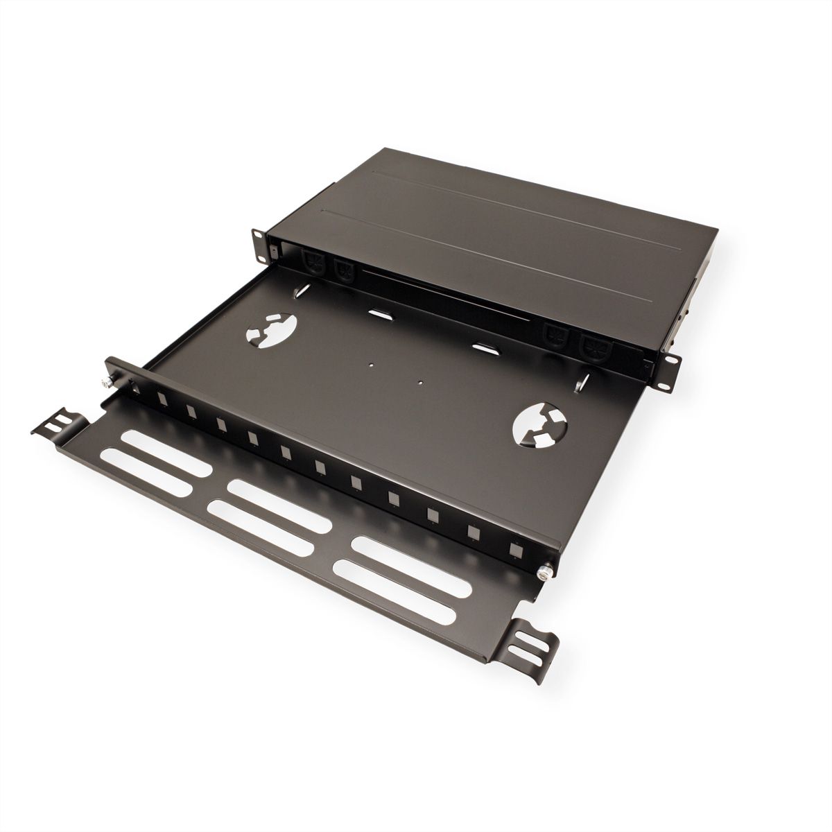 ROLINE Panneau FO 19" vide, 1U, 12x SC-Simplex ou LC-Duplex , noir