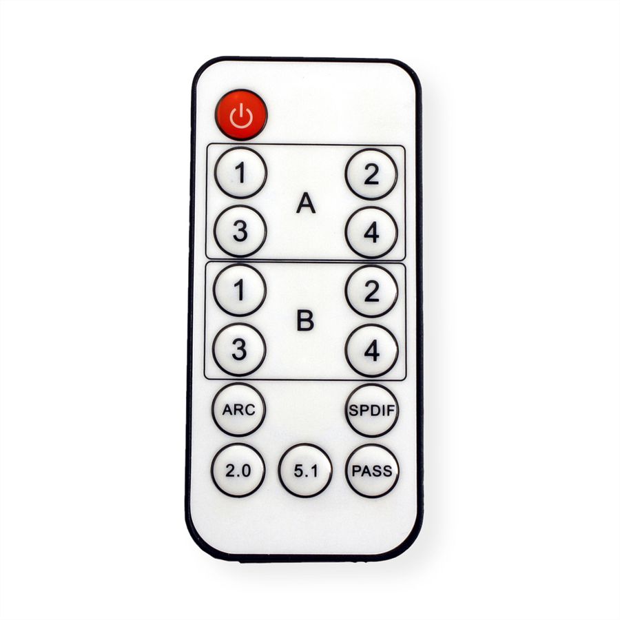 ROLINE Switch Matrix HDMI 4K, 4 x 2 avec télécommande