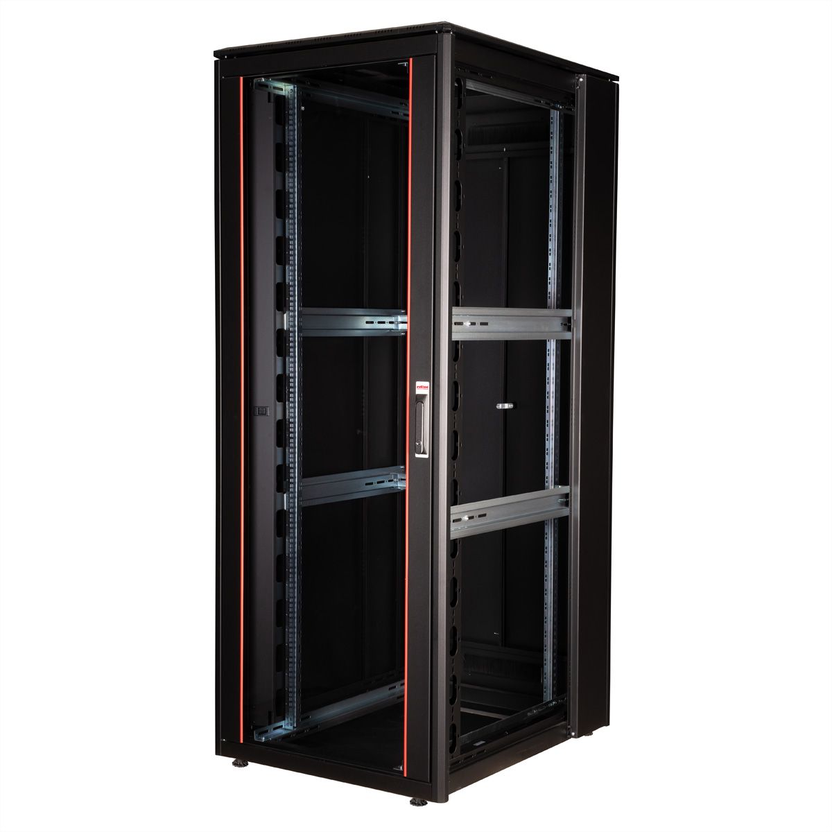 ROLINE 19-Zoll Netzwerkschrank Pro 42 HE, 800x1000 BxT Glastür schwarz