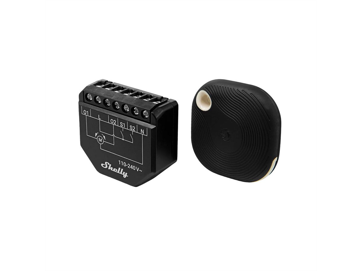 Shelly Acteur de switch Shutter Set, 1x Shutter + Blu interrupteur Tought 1