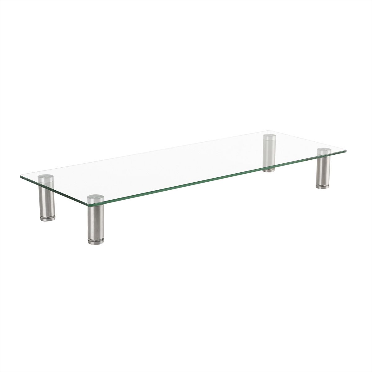 ROLINE Support en verre pour écran, forme rectangulaire, réglable en hauteur
