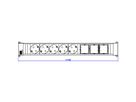 BACHMANN CONFERENCE TOP FRAME X-Large Insert 5x contact de protection 3x ABD