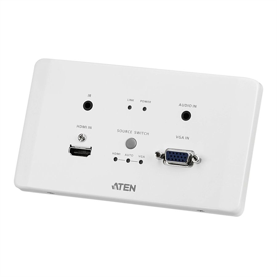 ATEN VE2812AEUT HDMI & VGA HDBaseT Transmitter EU Wandplatte
