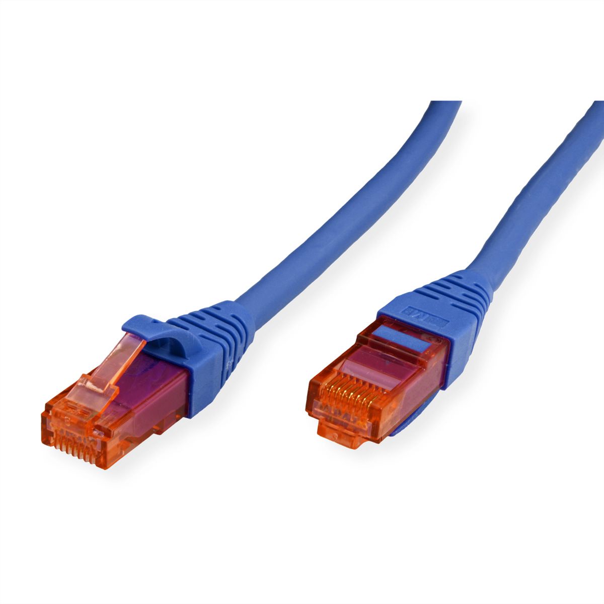 Cordon ROLINE UTP Cat.6, LSOH, Component Level, bleu, 0,3 m