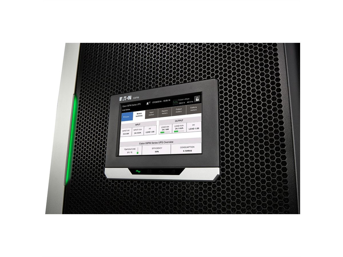 Eaton 93PM-G2-50(200)-1 50 kW 1 UPM / Technologie: Online Doppelwandler, OHNE Batterien
