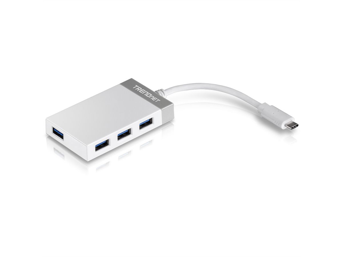 TRENDnet TUC-H4E 4-Port USB-C Mini Hub, Version v2.0R