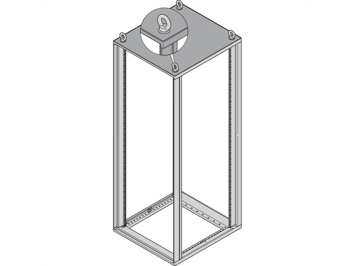 SCHROFF Novastar Oeillets de levage pour couvercle affleurant