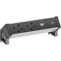 BACHMANN DESK2 ALU BLACK 2xUK, UK