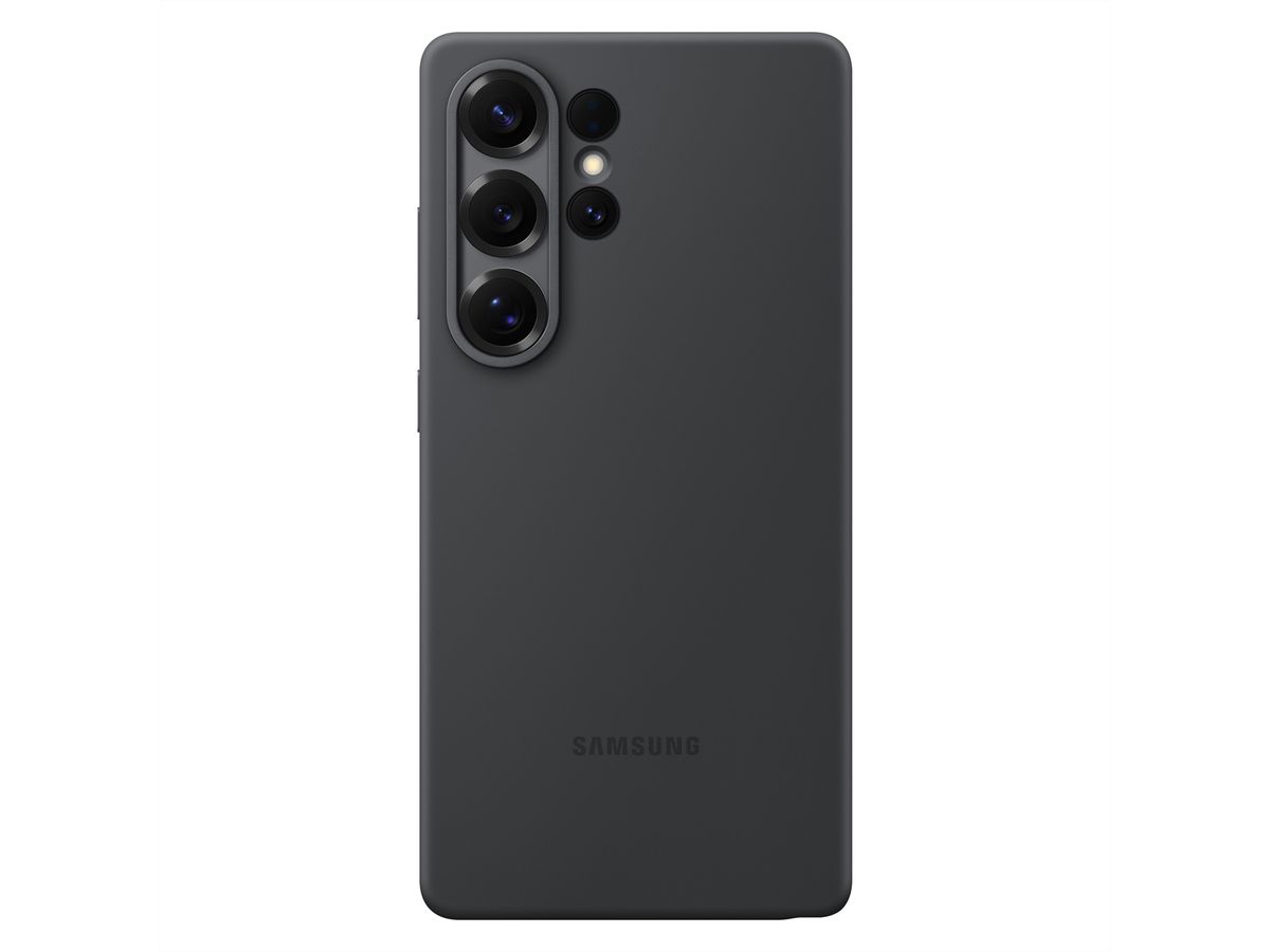 Samsung Cover Galaxy S25 Ultra, Silicone Case, noir, noir