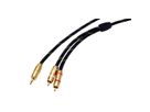 ROLINE GOLD Câble audio 3,5mm Stéréo - 2x RCA, M / M, 5 m