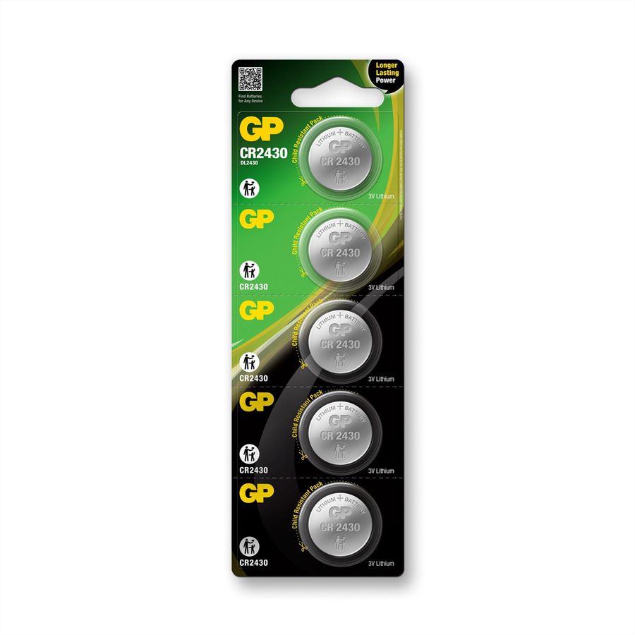 GP Ultra Plus Lithium Knopfzelle CR2430, 2 Stuck, Lithium