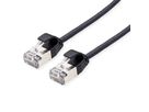 ROLINE U/FTP DataCenter Patchkabel Kat.6A (Class EA), LSOH, slim, schwarz, 1,5 m