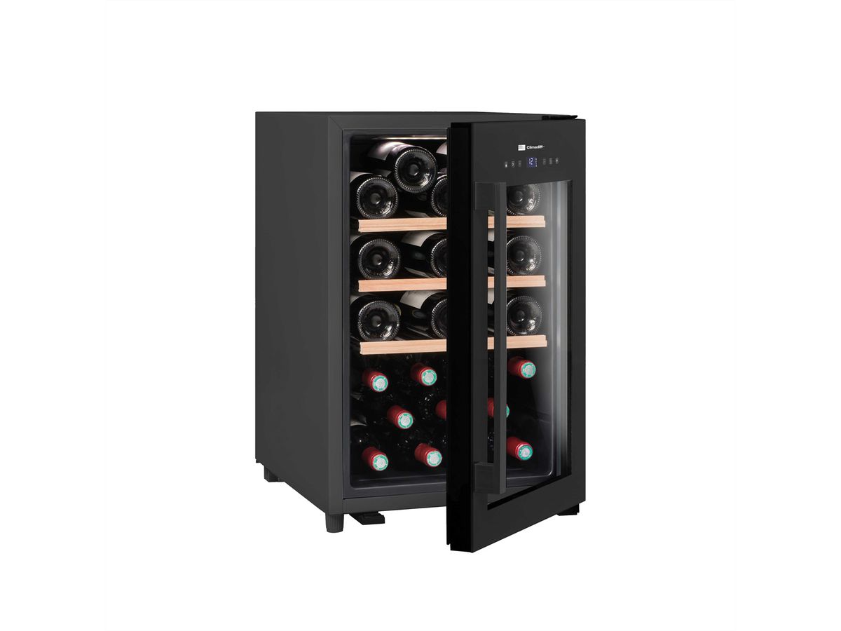 Climadiff Weinkühlschrank CLS35B1, Freistehend, 1 Zone, 31 Flaschen
