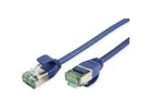 ROLINE RM U/FTP DataCenter Patchkabel Cat.6A (Class EA), slim, blau, 0,3 m
