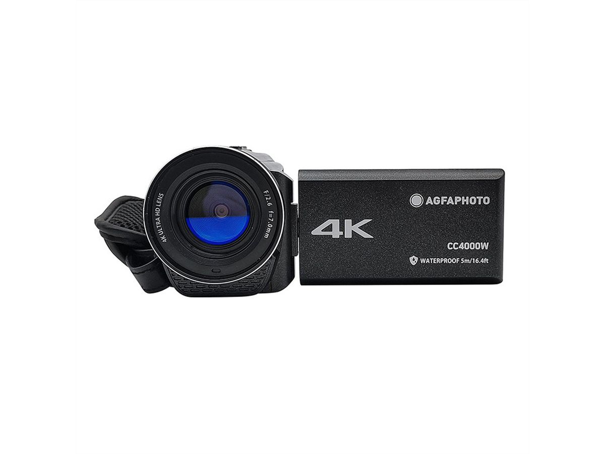 Caméscope étanche Agfa 4K CC4000W, Noir