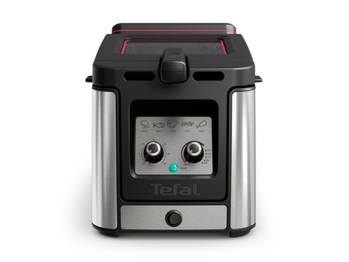 Tefal Fritteuse Clear Duo FR600DCH, 3.5l, Edelstahl, Timer