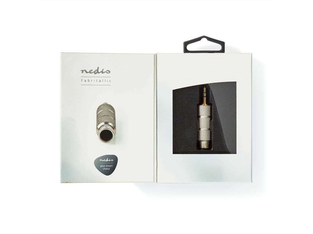 Adaptateur audio stéréo Nedis, 3,5mm ST, 6,35mm BU, ST/BU