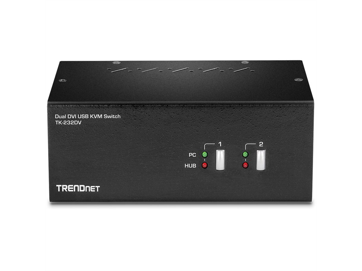 TRENDnet TK-232DV Switch KVM DVI 2 ports à double moniteur