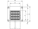 SCHROFF Varistar NET Plus, RAL 7035, côte à côte, 24 U, 1200H, 600W, 1000D