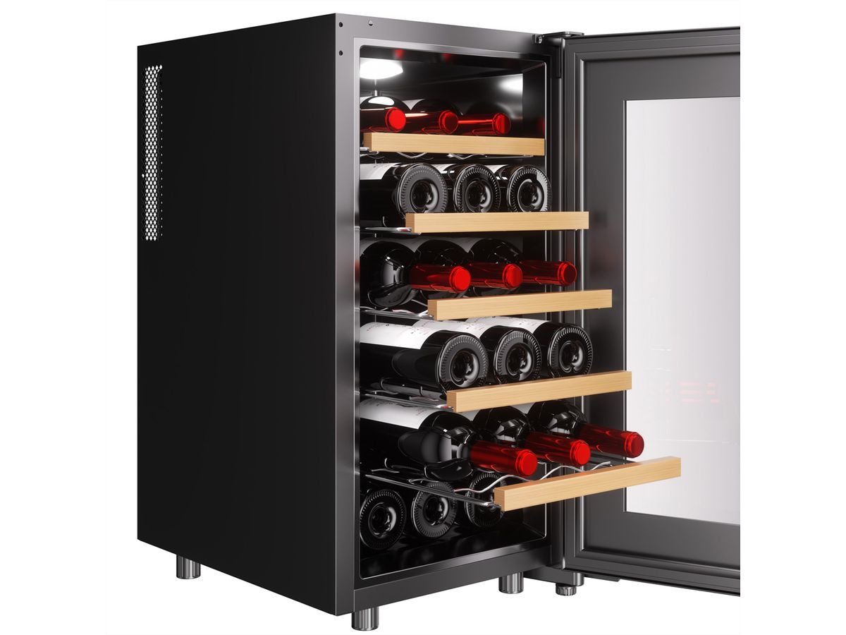 Climadiff Weinkühlschrank CUVEE18, Freistehend, 1 Zone, 18 Flaschen
