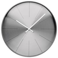 Technoline Horloge murale WT2410 gris Horloge à quartz, design aluminium