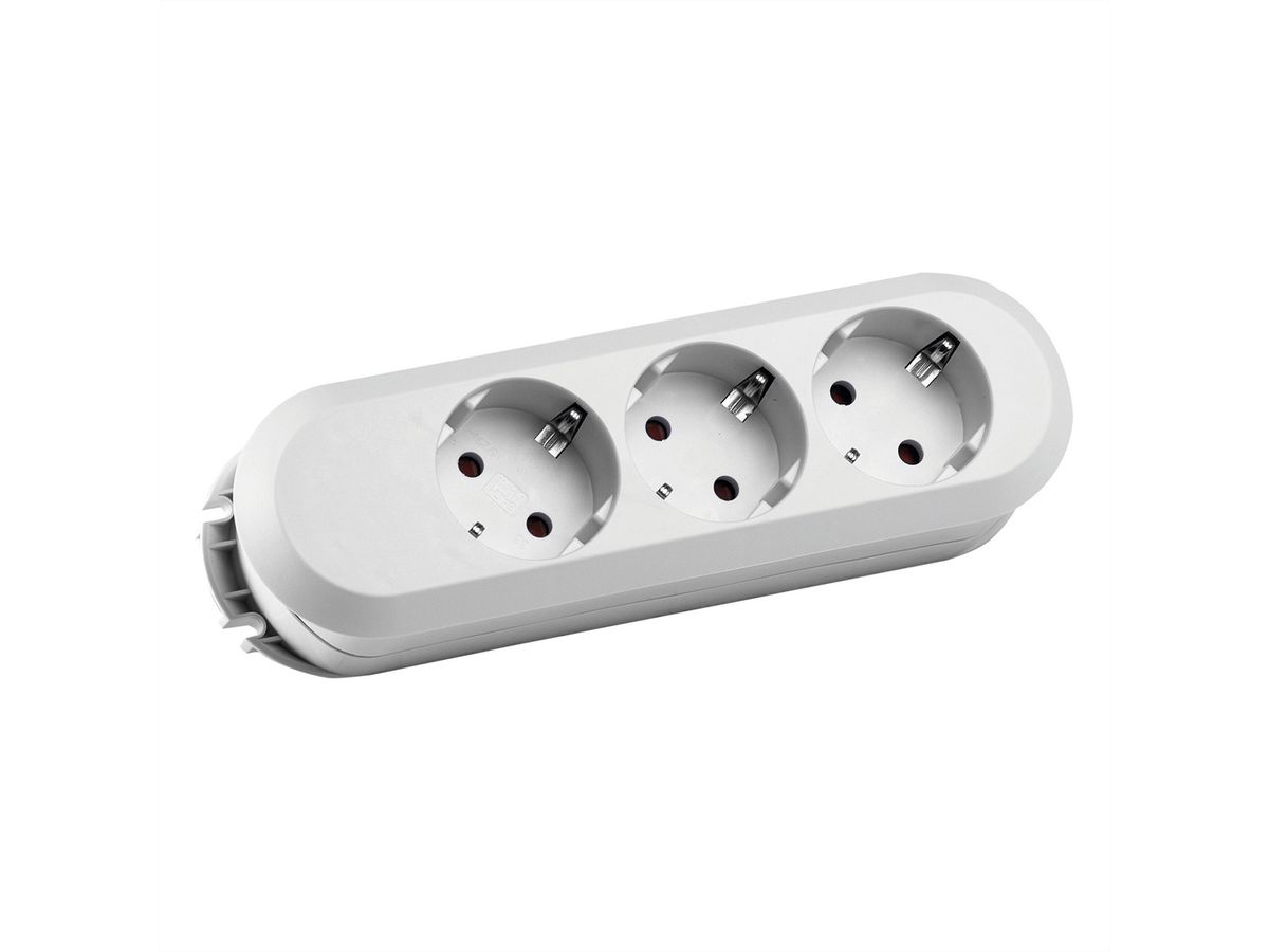 BACHMANN SMART Steckdosenleiste 3xCEE7/3 weiss, ohne Zuleitung